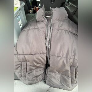 No Boundaries Charcoal Puffer Jacket